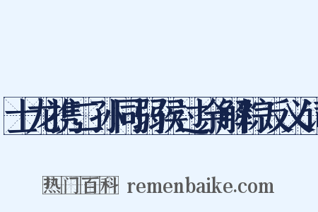 士龙携二孙同弱侯过余解粽反义词是什么意思的图片